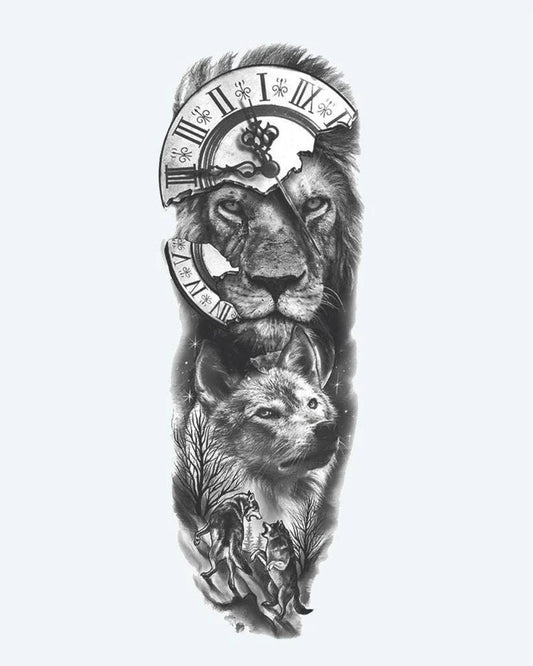 Lion, Wolf & Clock