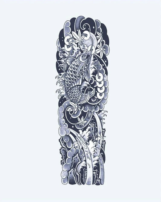 Koi Fish & Waves Sleeve