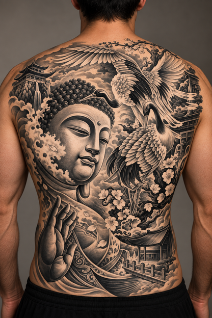 INKANO™ Full Back Semi-Permanent Tattoo