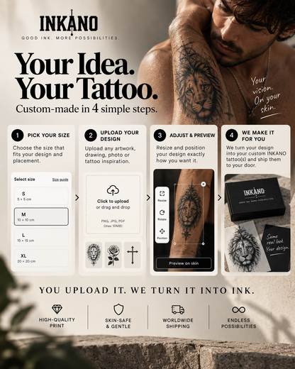 INKANO Custom™ — Your Design. Your Skin.