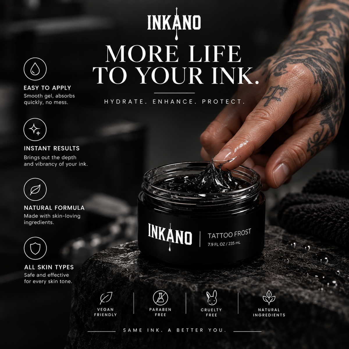 INKANO RE:INK™ Tattoo Reviving Gel