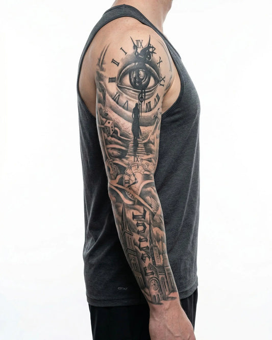 Eye, Clock & Cathedral Sleeve