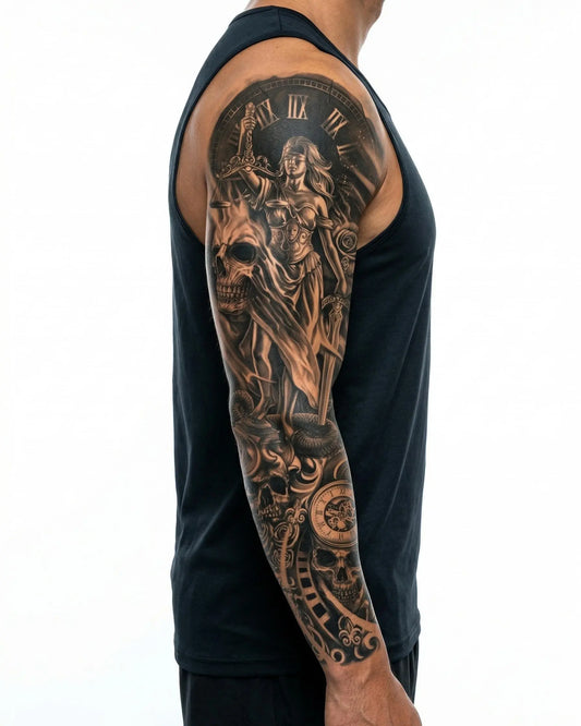 Lady Justice & Skulls